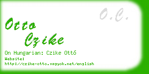 otto czike business card