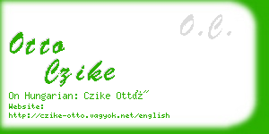 otto czike business card